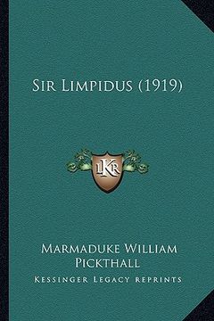 portada sir limpidus (1919) (in English)