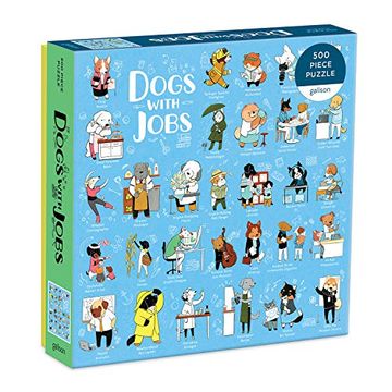 portada Dogs With Jobs 500 Piece Puzzle (en Inglés)