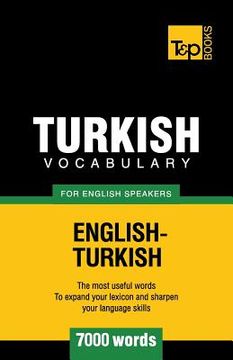 portada Turkish vocabulary for English speakers - 7000 words (en Inglés)