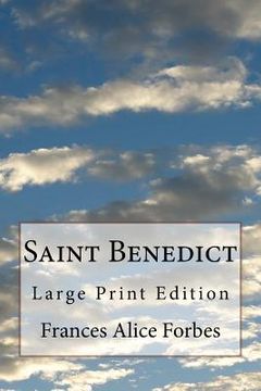 portada Saint Benedict: Large Print Edition (in English)