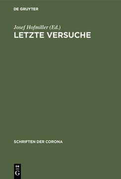 portada Letzte Versuche (en Alemán)