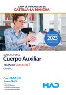 portada Cuerpo Auxiliar (Subgrupo C2). Temario Volumen 2 (Ofimática). Junta de Comunidades Castilla-La Mancha (in Spanish)