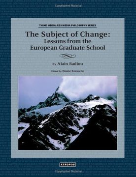 portada The Subject of Change: Lessons from the European Graduate School