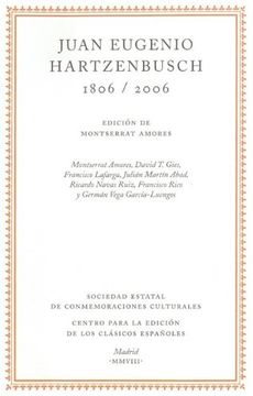 portada JUAN EUGENIO HARTZENBUSCH 1806-2006 (in Spanish)