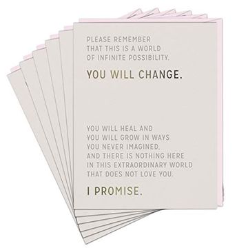portada 6-Pack Elizabeth Gilbert for em & Friends you Will Change Cards (en Inglés)