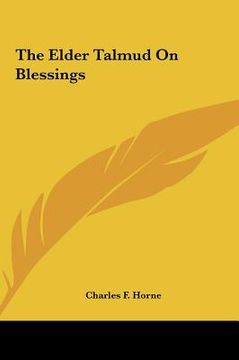 portada the elder talmud on blessings (en Inglés)