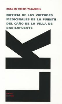 portada Noticia de las Virtudes Medicinales de la Fuente del Caño de la Villa de Babilafuente