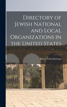 portada Directory of Jewish National and Local Organizations in the United States (en Inglés)