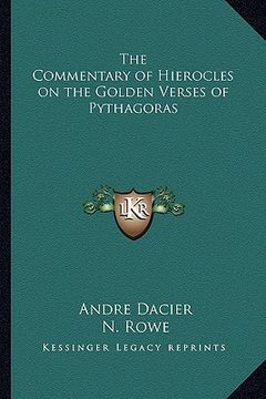 portada the commentary of hierocles on the golden verses of pythagoras (in English)