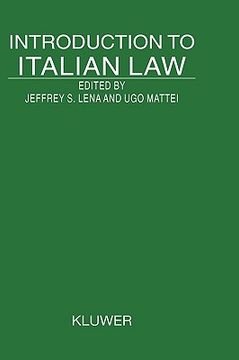 portada introduction to italian law (en Inglés)