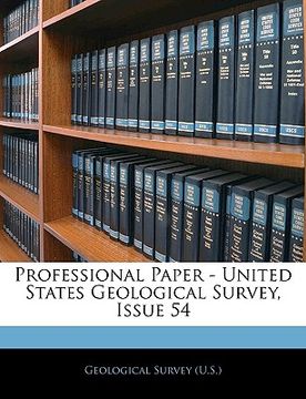 portada professional paper - united states geological survey, issue 54 (en Inglés)