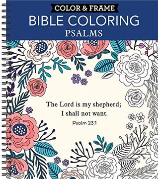 portada Color & Frame - Bible Coloring: Psalms (Adult Coloring Book) (en Inglés)