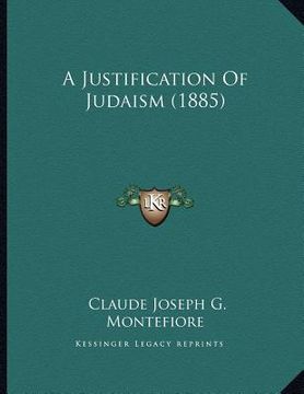 portada a justification of judaism (1885) (en Inglés)