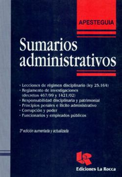 portada Sumarios Administrativos (in Spanish)