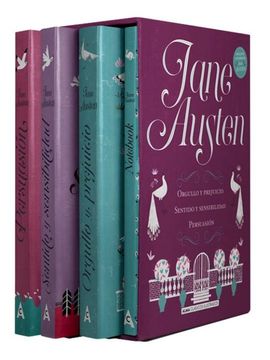 portada Estuche - Jane Austen: Mejores Títulos + Notebok (Pack Clásicos Ilustrados)