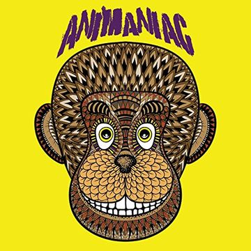 portada Animaniac Animal Adult Coloring Book: 50 Fun & Detailed Animal Pictures to Color (Including Horse, Koala, Elephant, Monkey, Giraffe and More!)