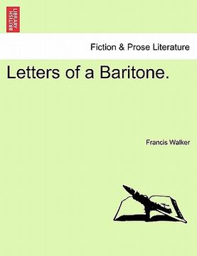 portada letters of a baritone. (in English)