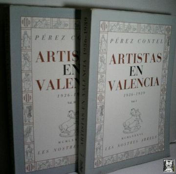 portada Artistas en Valencia 1936 - 1939. 2 Volúmenes