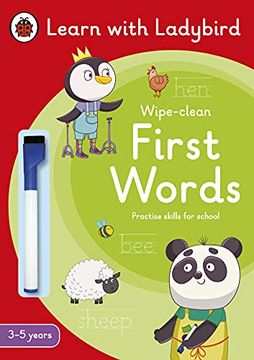 portada First Words: A Learn With Ladybird Wipe-Clean Activity Book 3-5 Years: Ideal for Home Learning (Eyfs) (in English)