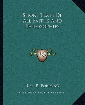 portada short texts of all faiths and philosophies