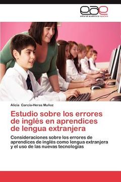 portada estudio sobre los errores de ingl s en aprendices de lengua extranjera (en Inglés)