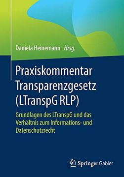 portada Praxiskommentar Transparenzgesetz (Ltranspg Rlp): Grundlagen des Ltranspg und das Verhältnis zum Informations- und Datenschutzrecht 