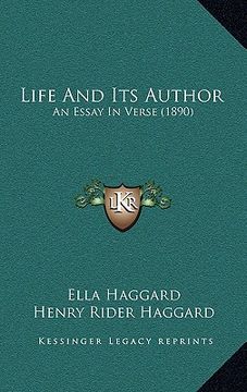 portada life and its author: an essay in verse (1890) (en Inglés)