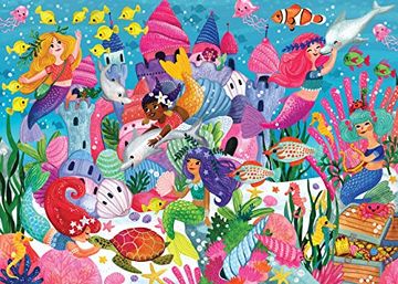 portada Mermaid Adventure Kids' Floor Puzzle (en Inglés)