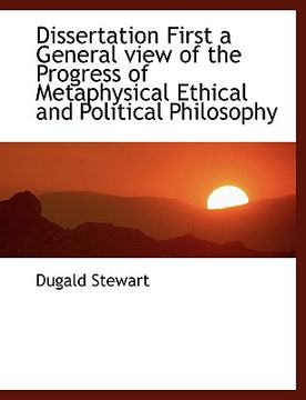 portada dissertation first a general view of the progress of metaphysical ethical and political philosophy