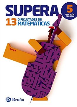 portada Supera las 13 dificultades de Matemáticas 5º: Edición 2015 (Castellano - Material Complementario - Supera Las Dificultades)