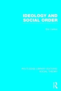 portada Ideology and Social Order (in English)