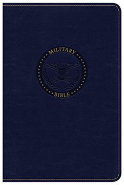 portada CSB Military Bible, Navy Blue Leathertouch
