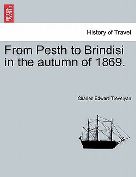 portada from pesth to brindisi in the autumn of 1869. (en Inglés)