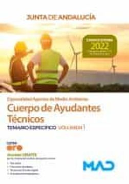 portada Cuerpo de Ayudantes Tecnicos Especialidad Agentes de Medio Ambiente de la Junta de Andalucia. Temario Especifico (Vol. 1)