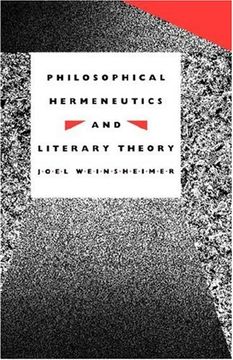 portada Philosophical Hermeneutics and Literary Theory (in English)