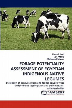 portada forage potentiality assessment of egyptian indigenous-native legumes (en Inglés)