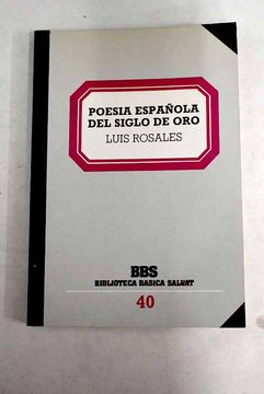 portada Poesía Española del Siglo de oro