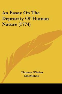 portada an essay on the depravity of human nature (1774) (in English)