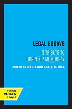 portada Legal Essays: In Tribute to Orrin kip Mcmurray (en Inglés)