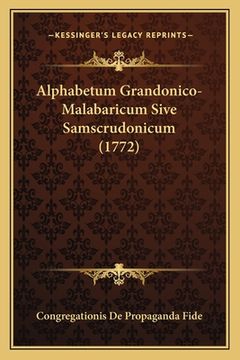 portada Alphabetum Grandonico-Malabaricum Sive Samscrudonicum (1772) (en Latin)