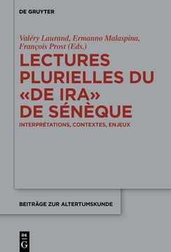 portada Lectures plurielles du De ira de Sénèque (in French)