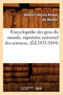 portada Encyclopédie Des Gens Du Monde, Répertoire Universel Des Sciences, (Éd.1833-1844)
