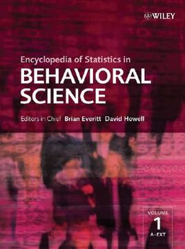 portada encyclopedia of statistics in behavioral science