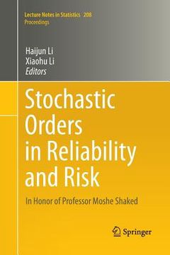 portada Stochastic Orders in Reliability and Risk: In Honor of Professor Moshe Shaked (in English)