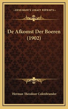 portada De Afkomst Der Boeren (1902)