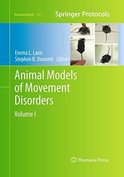 portada Animal Models of Movement Disorders: Volume i (Neuromethods, 61) (en Inglés)
