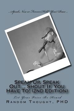 portada speak up, speak out... shout if you have to! (2nd edition)