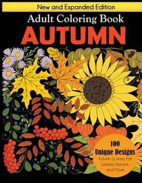portada Autumn Adult Coloring Book (in English)