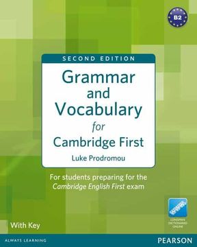 portada Grammar & Vocabulary for fce 2nd Edition With key + Access to Longman Dictionaries Online (Grammar and Vocabulary) (en Inglés)