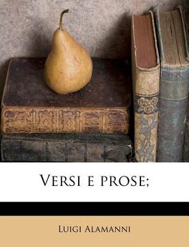 portada Versi E Prose; (en Italiano)